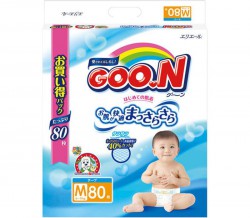 Подгузники, Goon (Гун) 6-11 кг р. m 80 шт